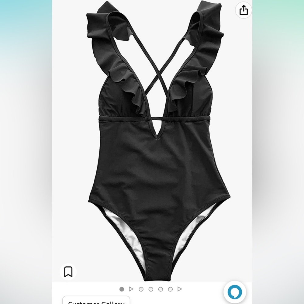 CUPSHE - one piece ruffle women’s swimsuit